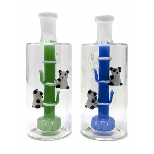 5.1" 14mm 90 Bamboo-Loving Pandas Design Perc Ash Catcher - Assorted [WSG1747]